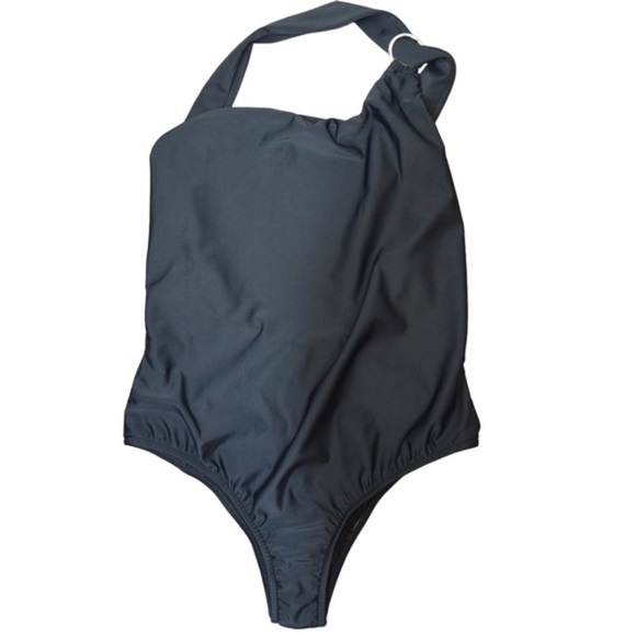 Venus Sports Illustrated Black Asymmetrical Ring One Piece Suit - Large - Picture 2 of 7